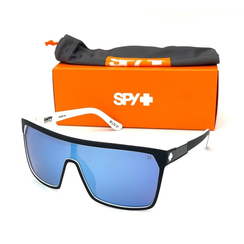 SPY FLYNN  Whitewall / Happy Gray Green  Blue 134mm Sunglasses